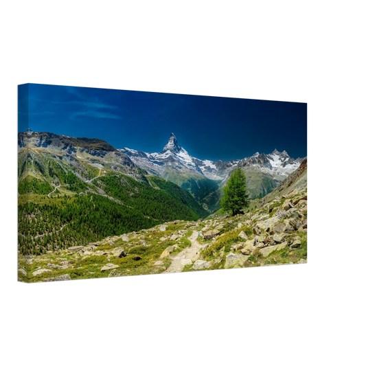 Matterhorn Zermatt panoramic canvas print Swiss Alps mountain wall art
