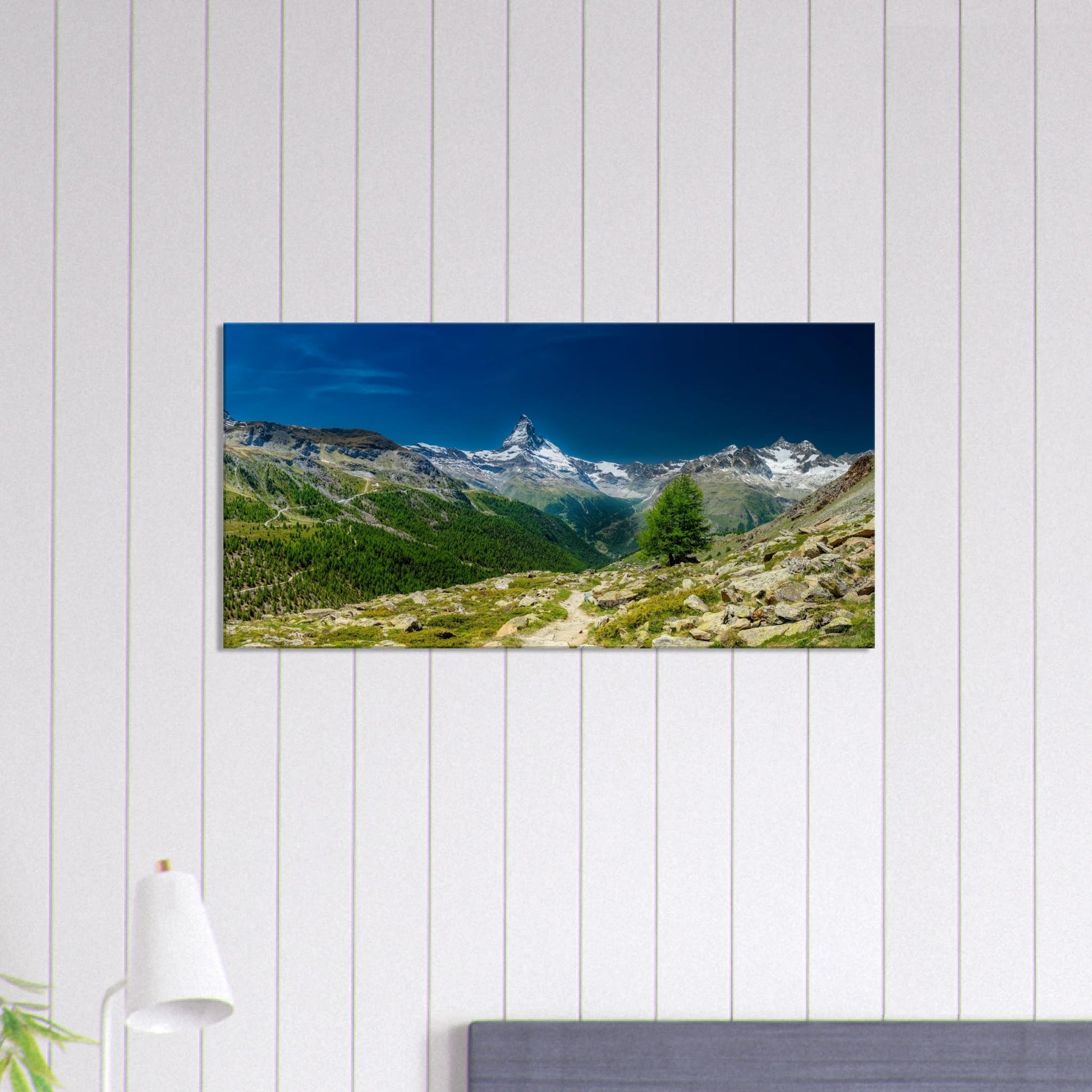 Matterhorn Zermatt panoramic canvas print Swiss Alps mountain wall art