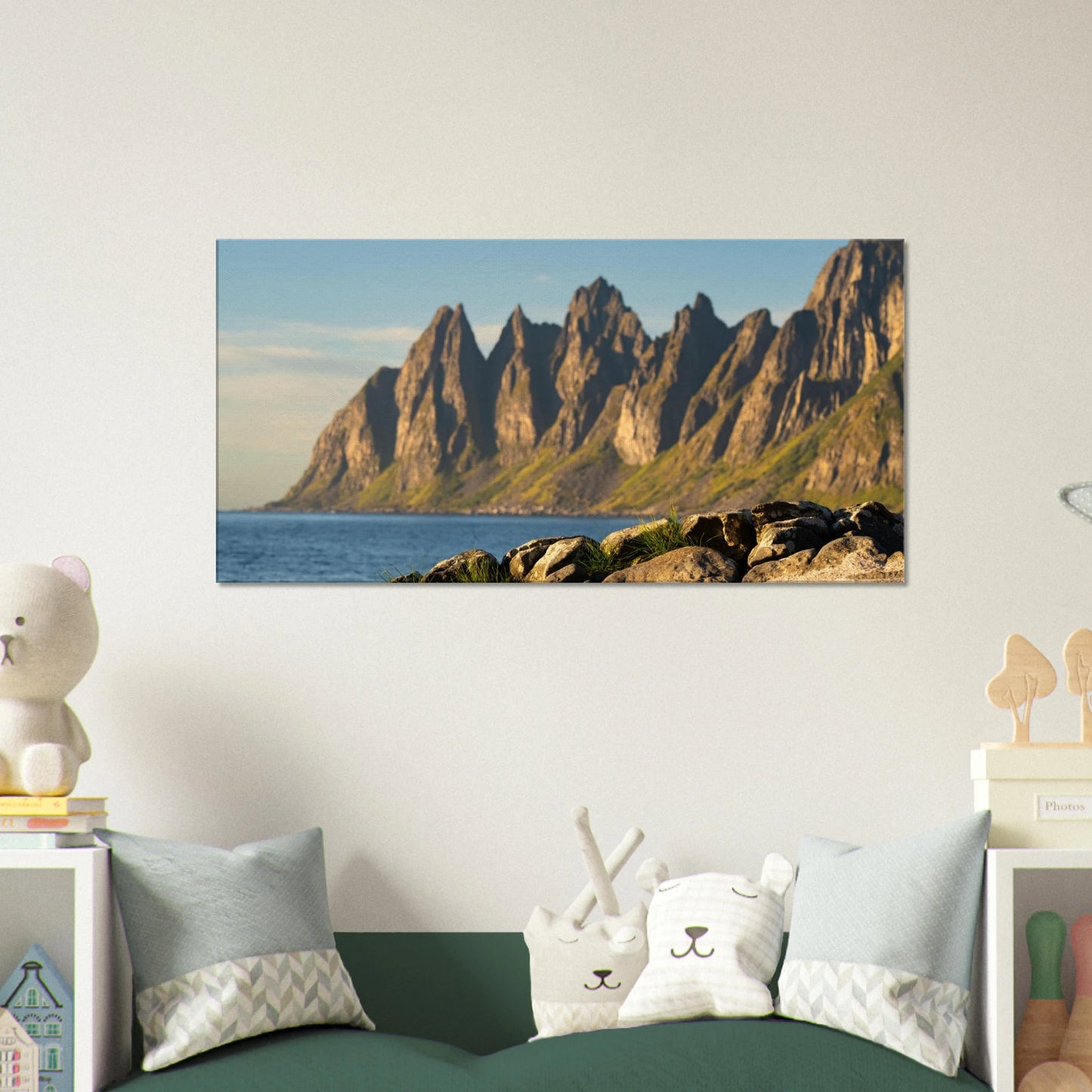 Oksenhornane peaks Senja Norway Arctic canvas print