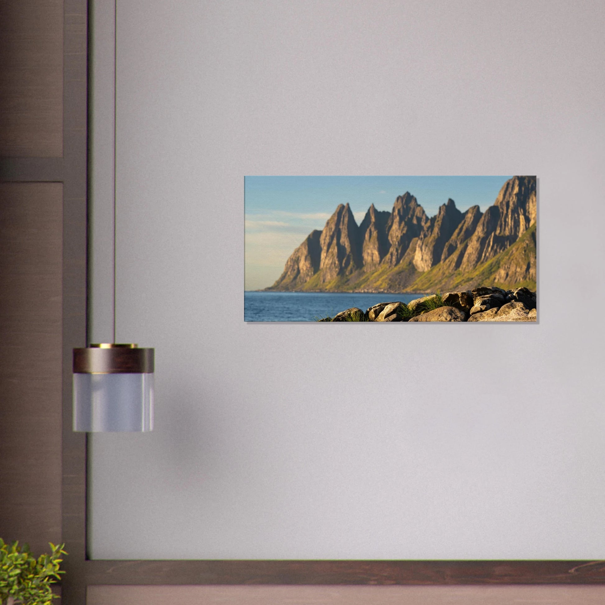 Oksenhornane peaks Senja Norway Arctic canvas print