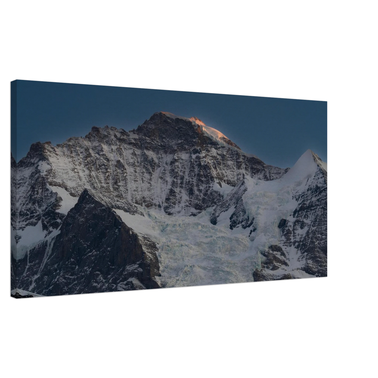 Eiger sunset Swiss Alps glacier panoramic canvas print