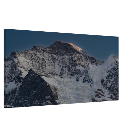 Eiger sunset Swiss Alps glacier panoramic canvas print