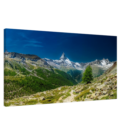 Matterhorn Zermatt panoramic canvas print Swiss Alps mountain wall art