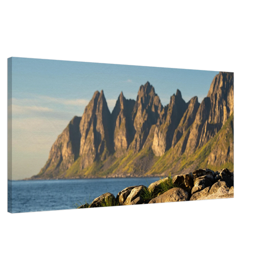 Oksenhornane peaks Senja Norway Arctic canvas print