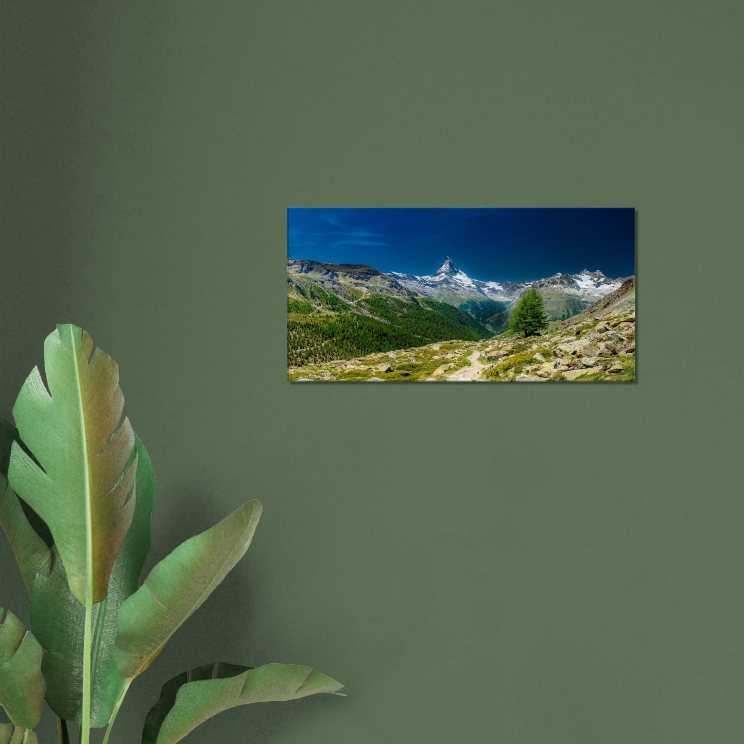 Matterhorn Zermatt panoramic canvas print Swiss Alps mountain wall art