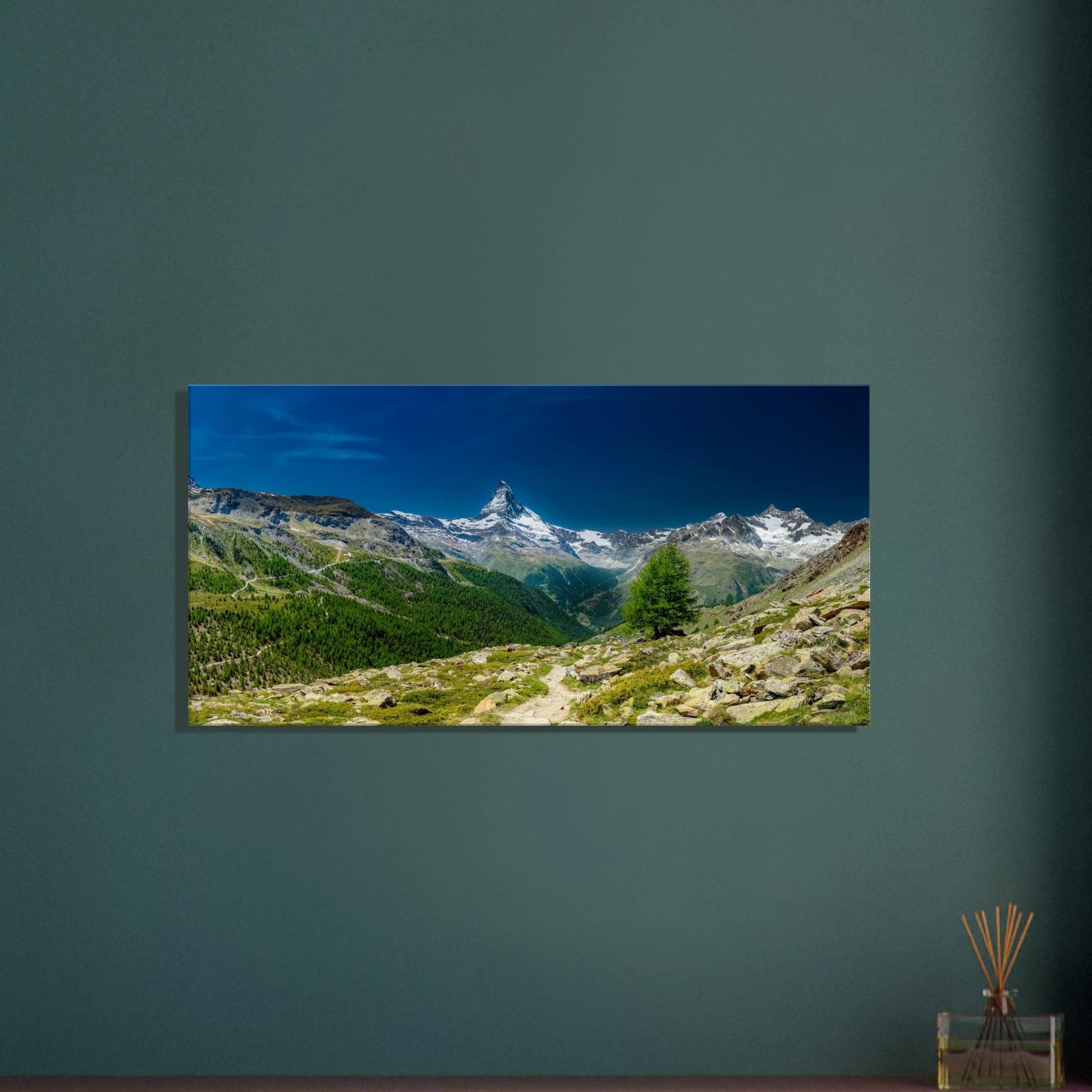 Matterhorn Zermatt panoramic canvas print Swiss Alps mountain wall art