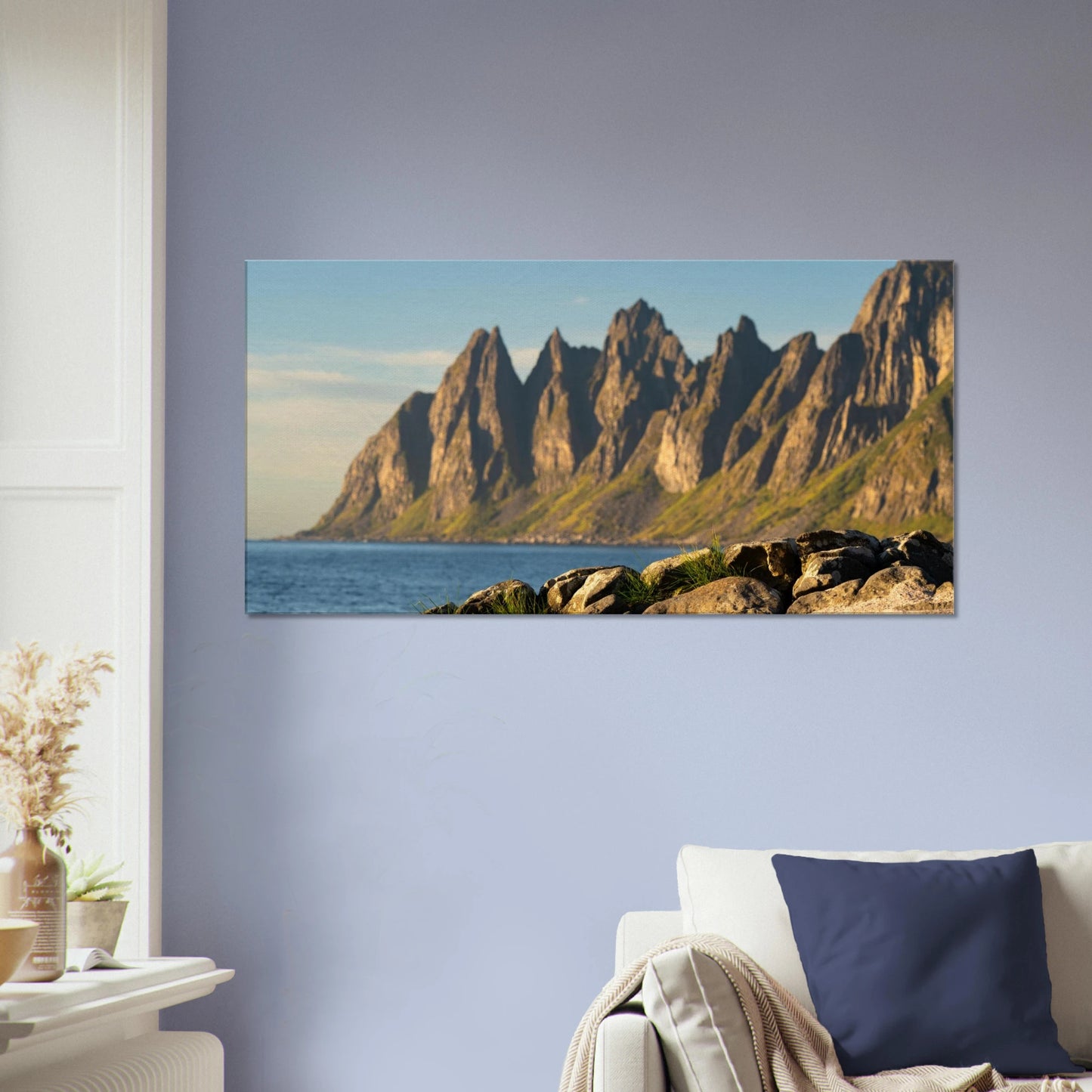 Oksenhornane peaks Senja Norway Arctic canvas print