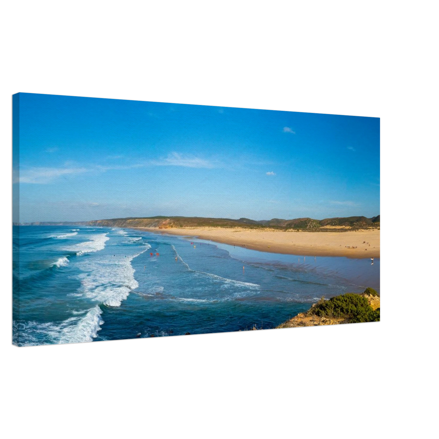 Panoramic Atlantic coastline canvas print Bordeira Beach Algarve Portugal